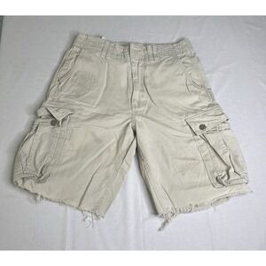 VTG American Rag Woodland Camo‎ Cargo Shorts Mens 30 Distressed Y2K